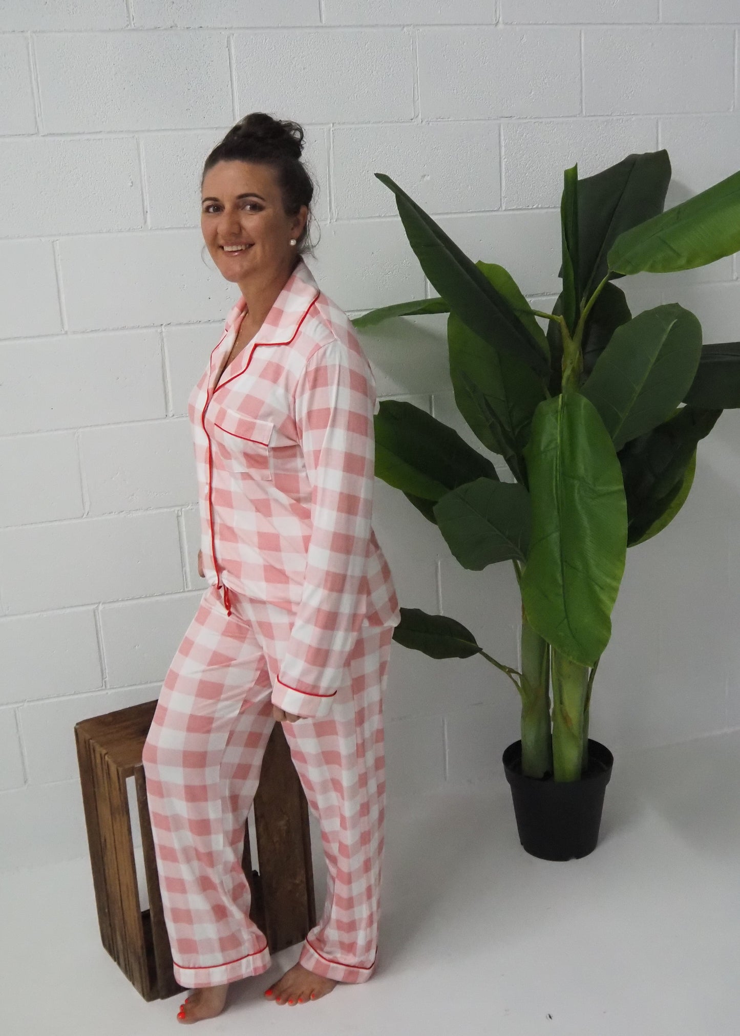 Nellie : Long Sleeve Buttoned Bamboo PJ's Set