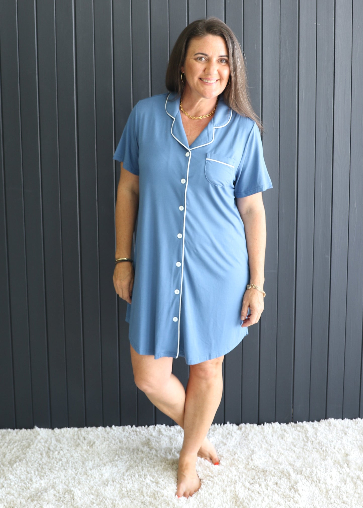Dee : Short Sleeve Nightie