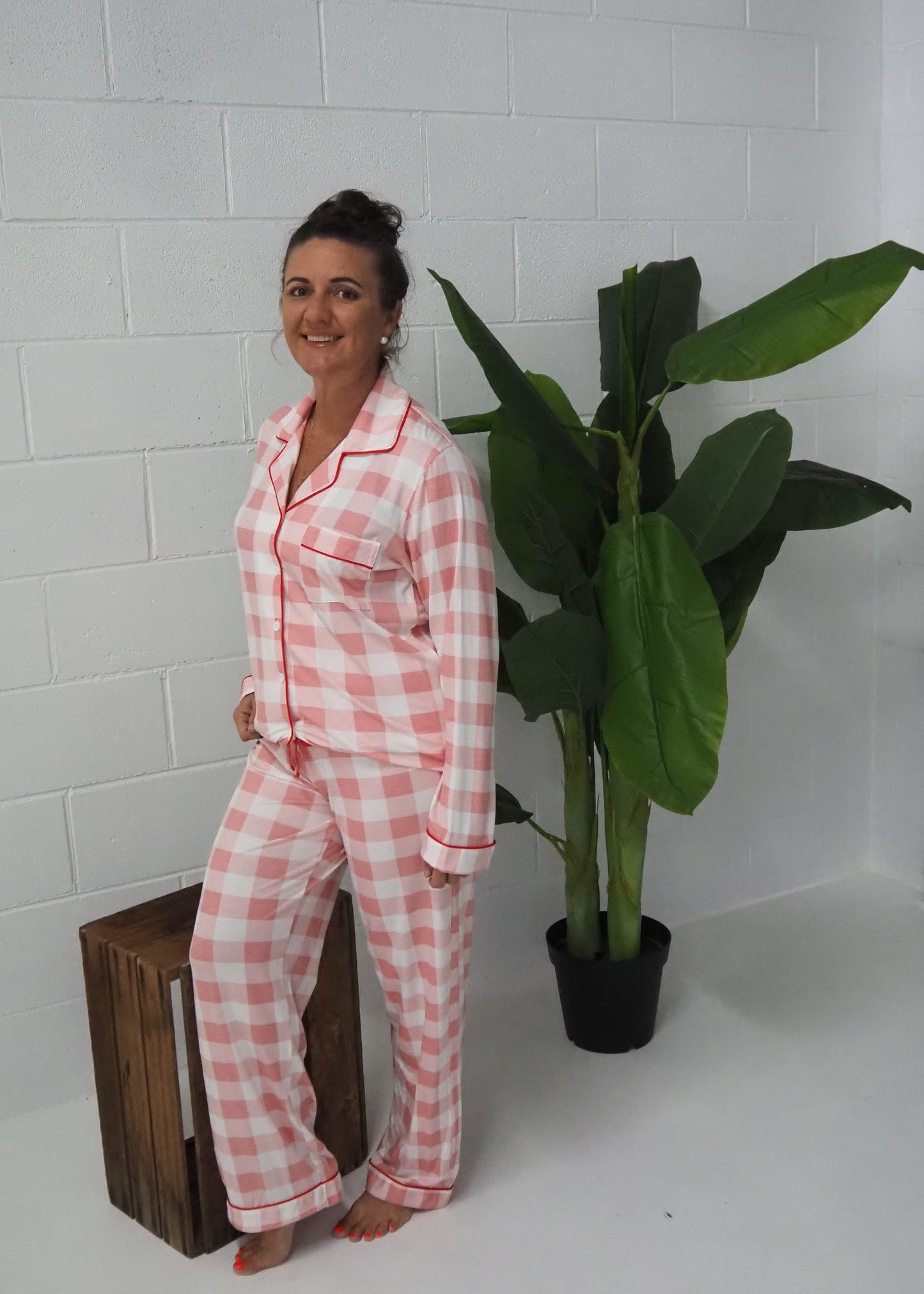 Nellie : Long Sleeve Buttoned Bamboo PJ's Set
