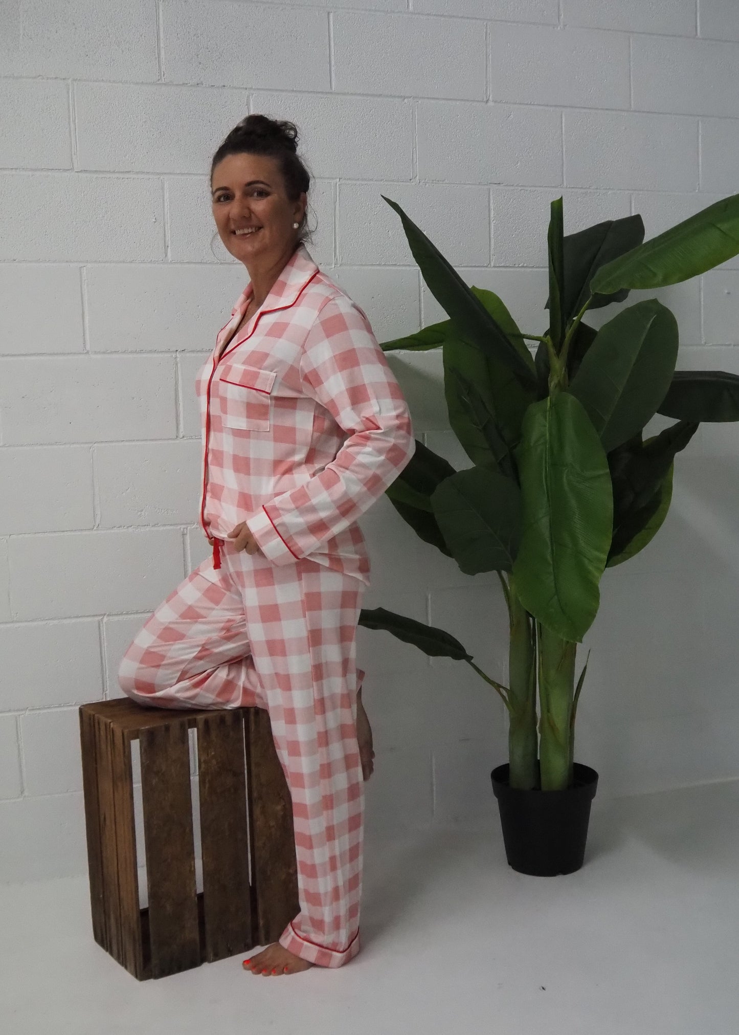 Nellie : Long Sleeve Buttoned Bamboo PJ's Set