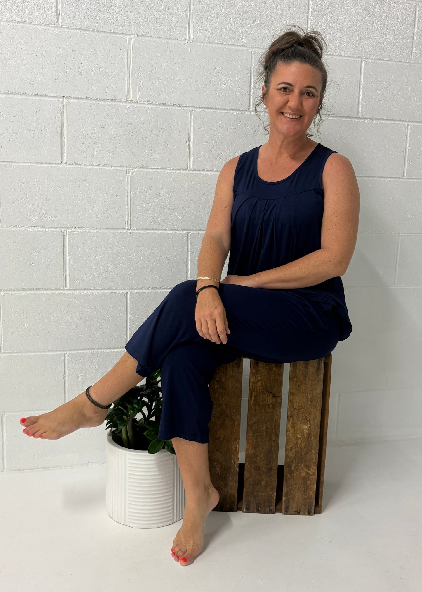 Bamboo Sleeveless Capri Pyjamas
