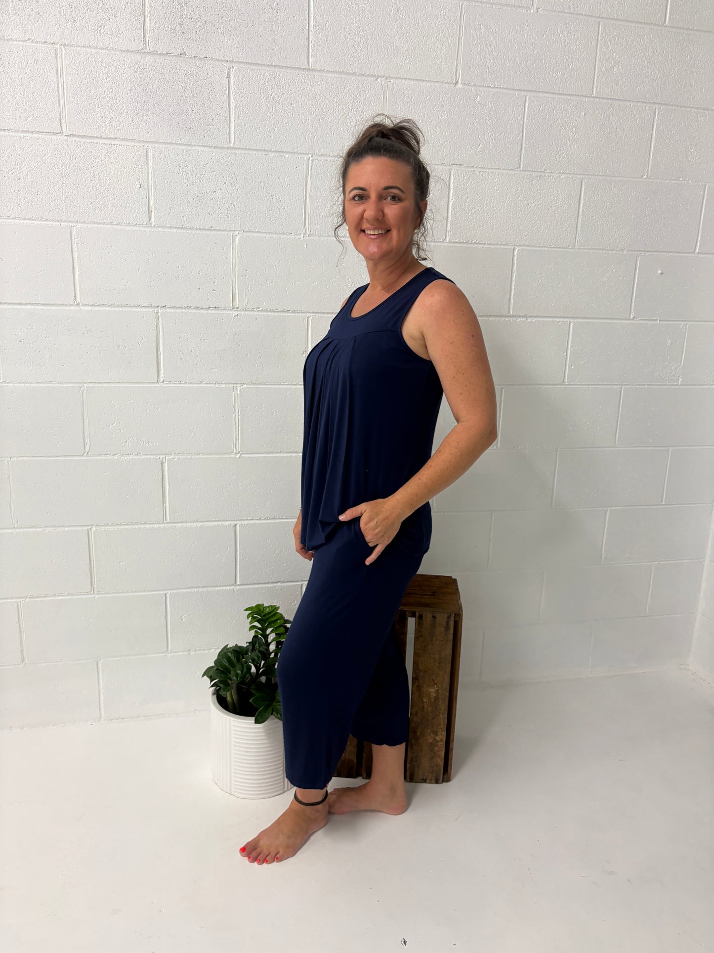 Bamboo Sleeveless Capri Pyjamas