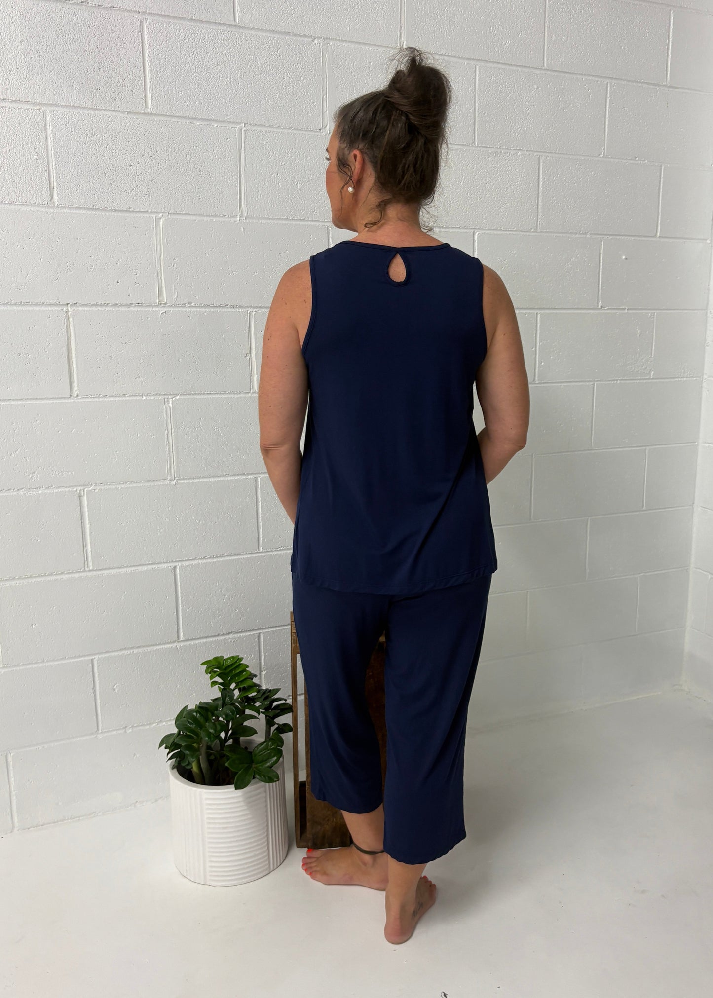 Bamboo Sleeveless Capri Pyjamas