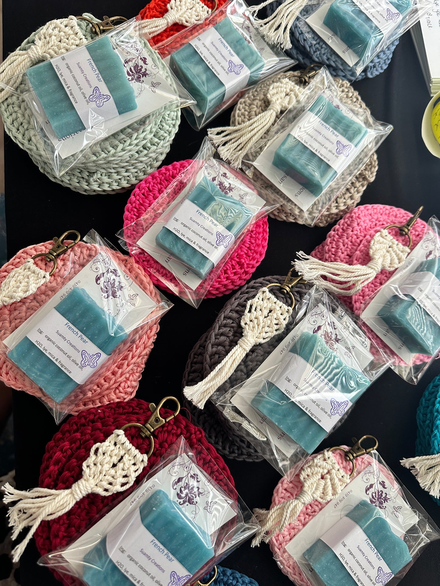 Gift : Bamboo Scrubbie + Local Soap + Keyring