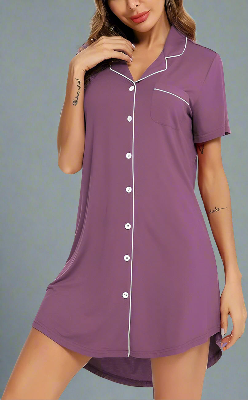 Short Sleeve Nightie - Yolanda