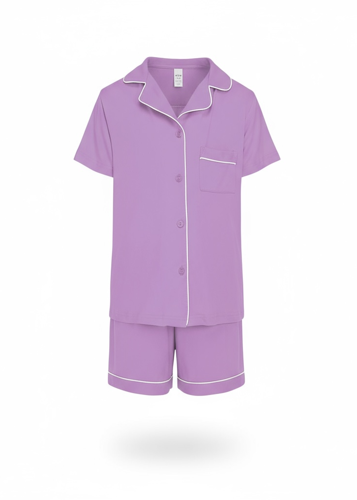 Purple Bamboo Sleeps Kids PJs – The Zarna Set