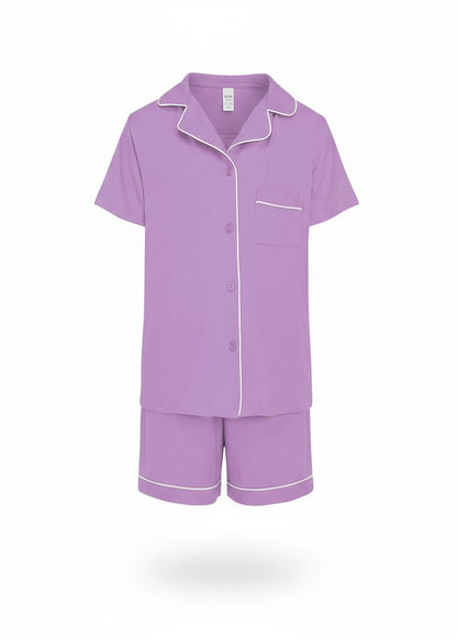 Purple Bamboo Sleeps Kids PJs – The Zarna Set