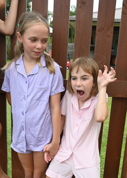 Purple Bamboo Sleeps Kids PJs – The Zarna Set