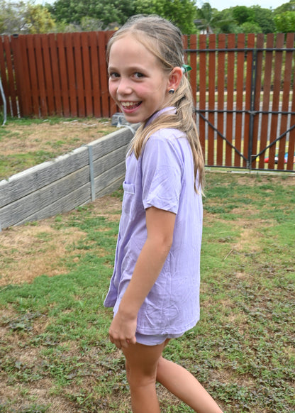 Purple Bamboo Sleeps Kids PJs – The Zarna Set