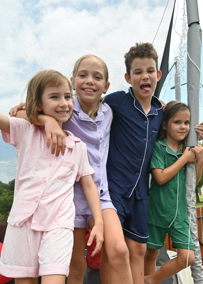 Purple Bamboo Sleeps Kids PJs – The Zarna Set