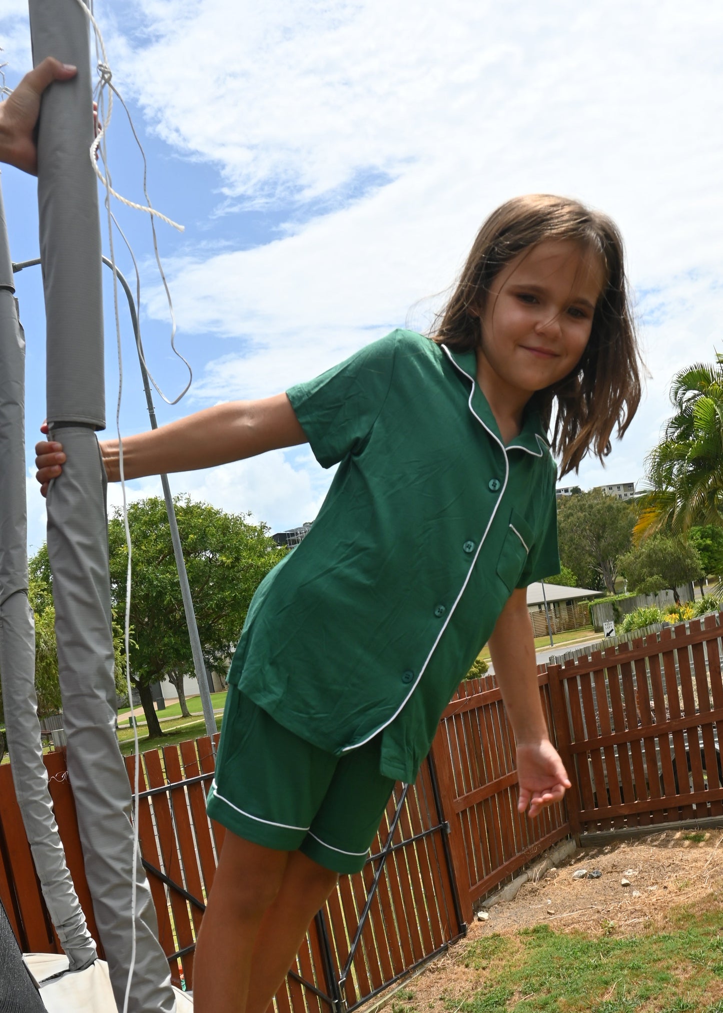 Emerald Green Bamboo Sleeps Kids PJs – The Myka Set