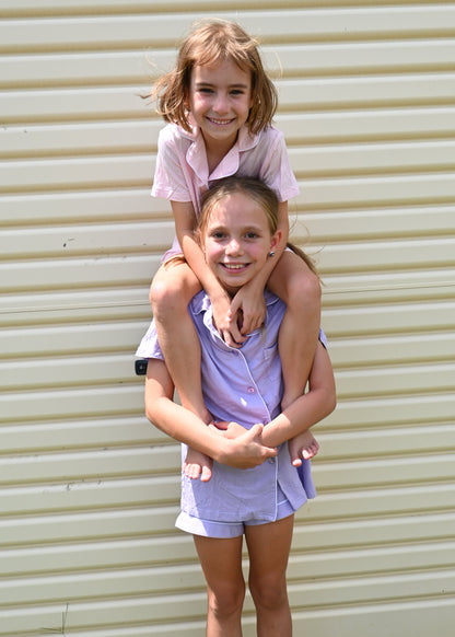 Purple Bamboo Sleeps Kids PJs – The Zarna Set