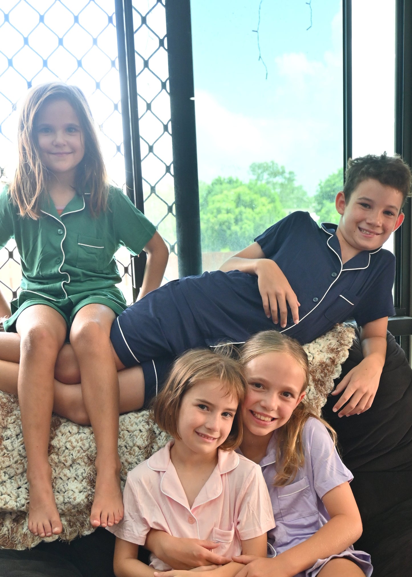 Emerald Green Bamboo Sleeps Kids PJs – The Myka Set