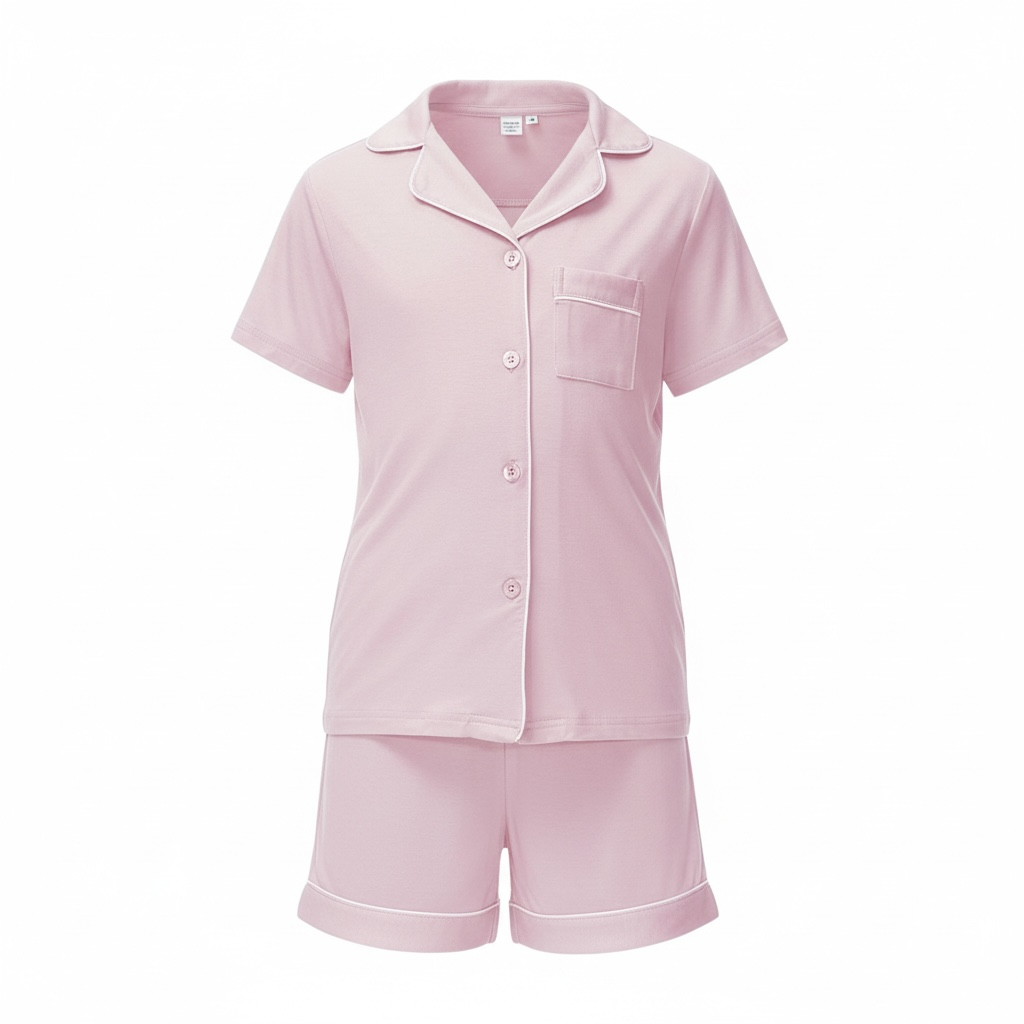 Light Pink Bamboo Sleeps Kids PJs – The Stella Set
