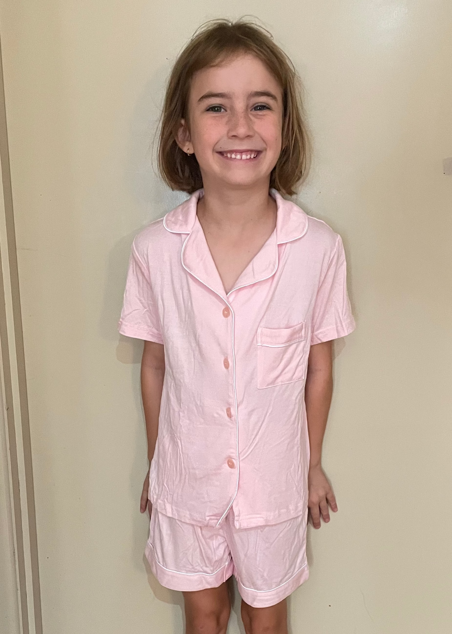 Light Pink Bamboo Sleeps Kids PJs – The Stella Set