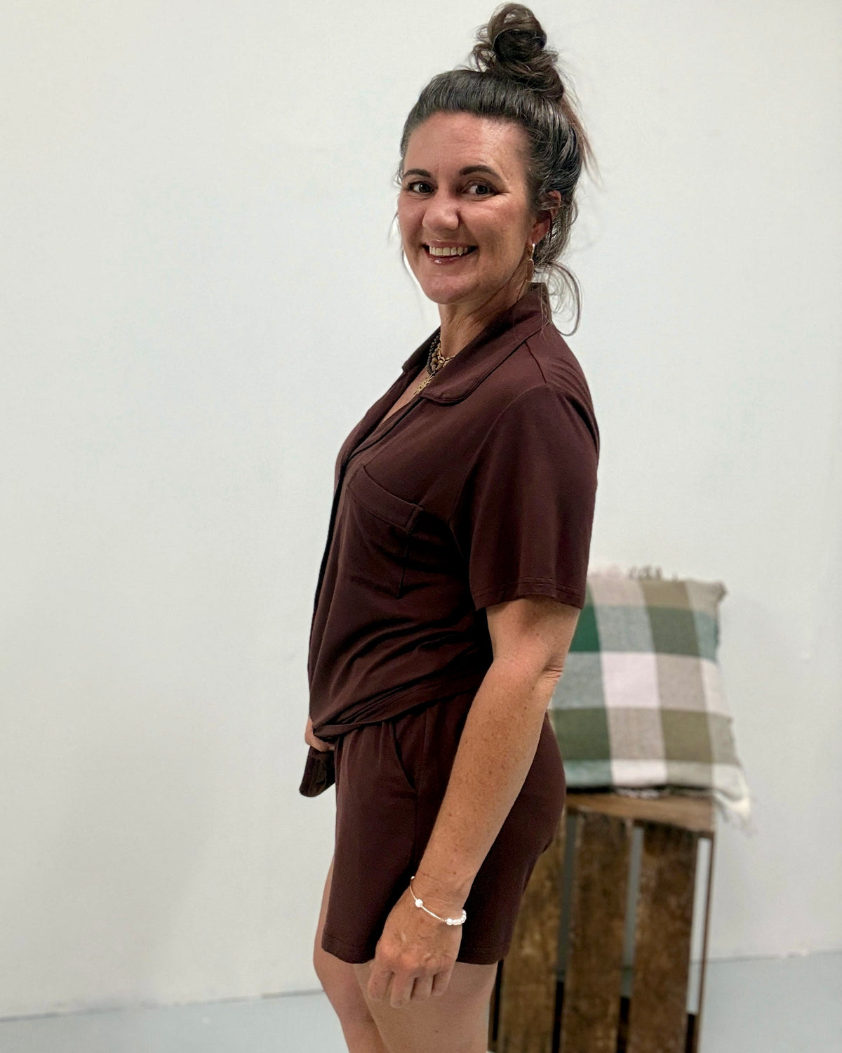 Chocolate Bamboo Short PJ Set – CC