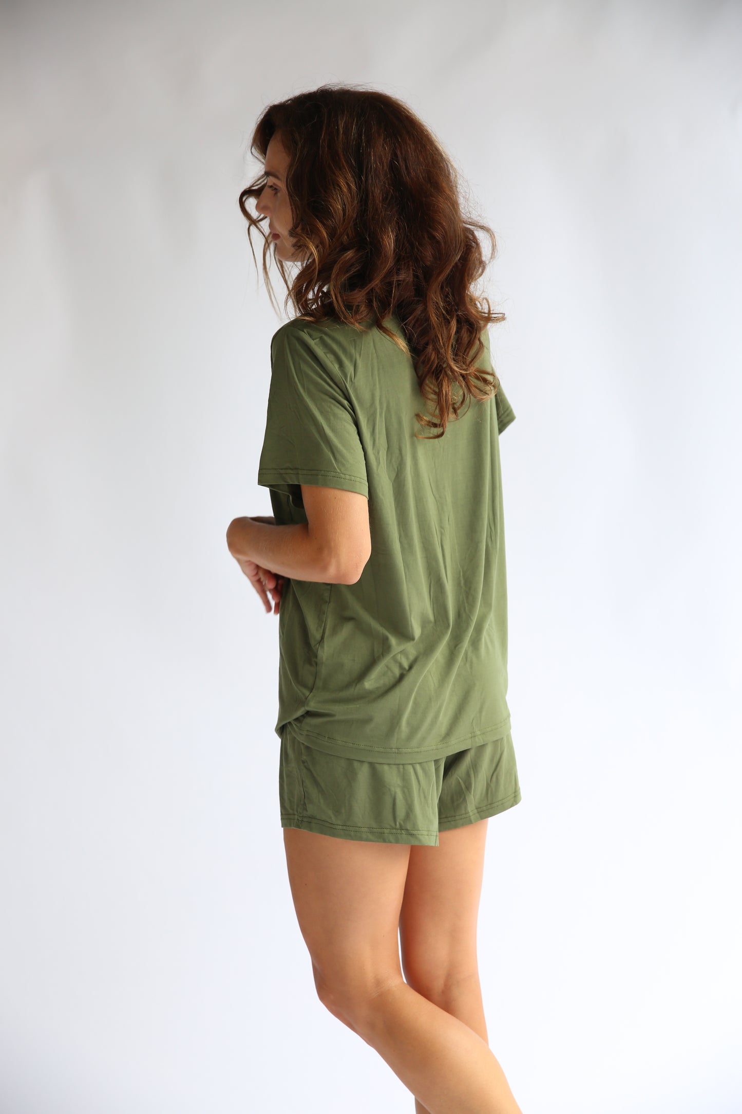ARMY GREEN : Short Pyjama Set