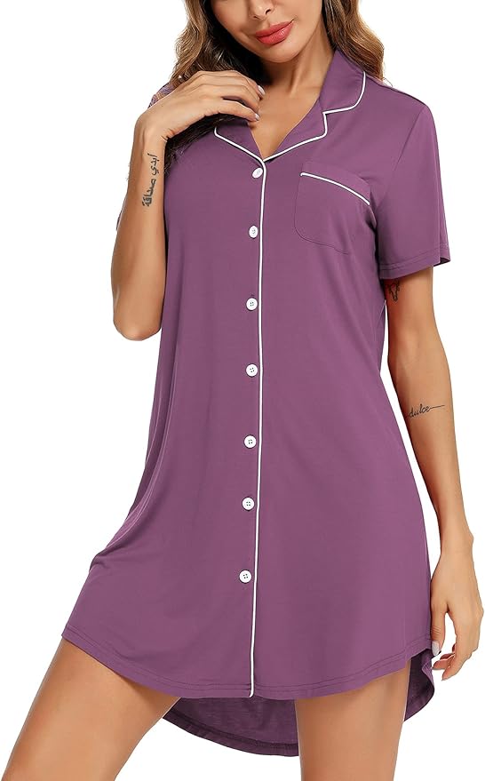 Short Sleeve Nightie - Yolanda