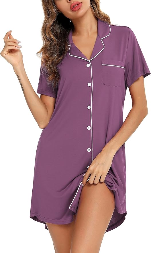 Short Sleeve Nightie - Yolanda