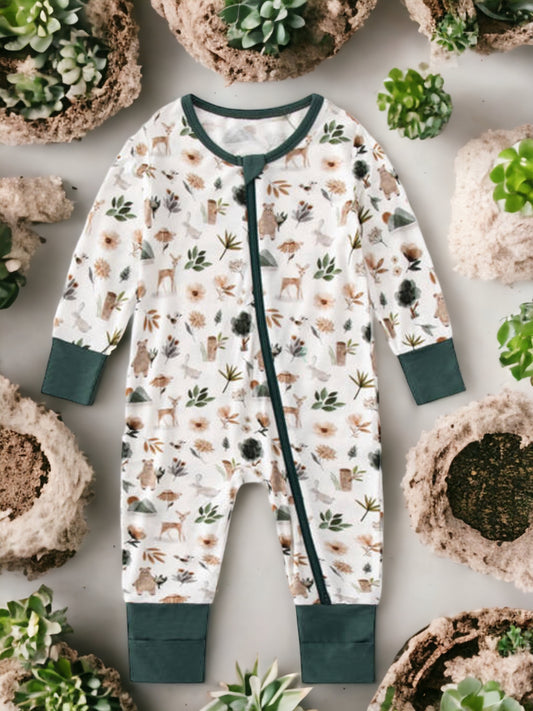 Bamboo Baby Rompers : Forrest
