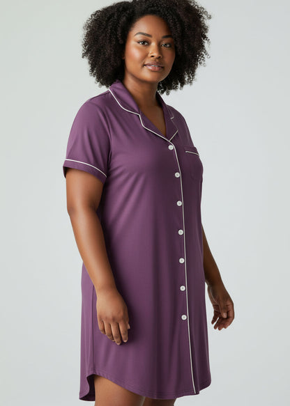Short Sleeve Nightie - Yolanda